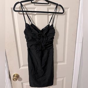 Lace Up Tank Mini Dress